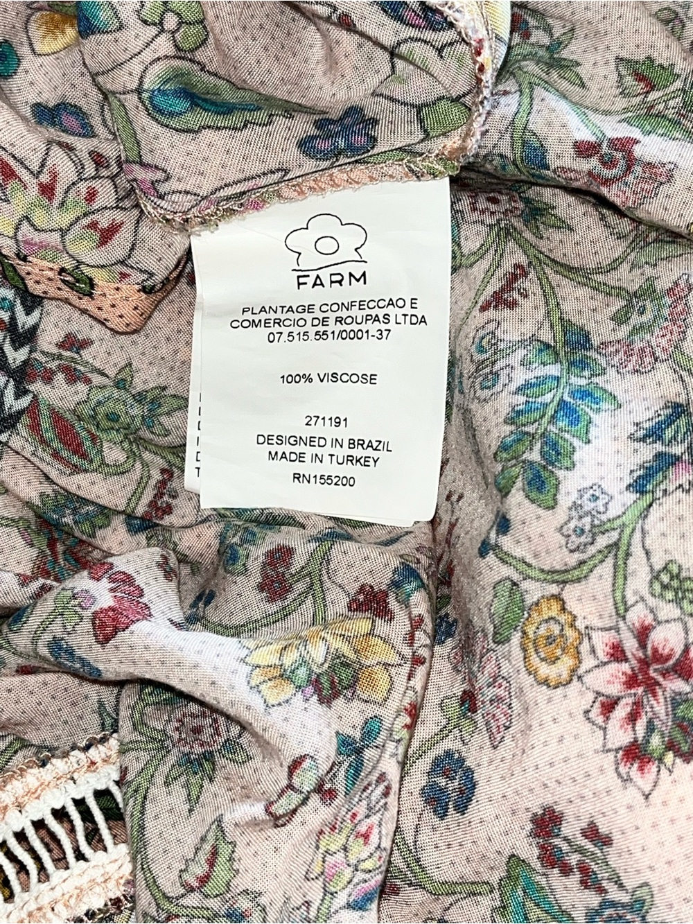 FARM RIO FOR ANTHROPOLOGIE FARM RIO CLARA DRESS Sz M EUC 🩷 - Picture 14 of 14